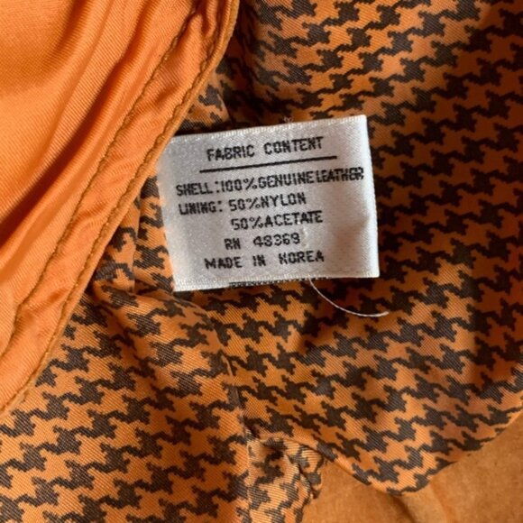 Vintage Rinzi International Collection 100% Leather Brown Suede Jacket & Top Set - Picture 13 of 15